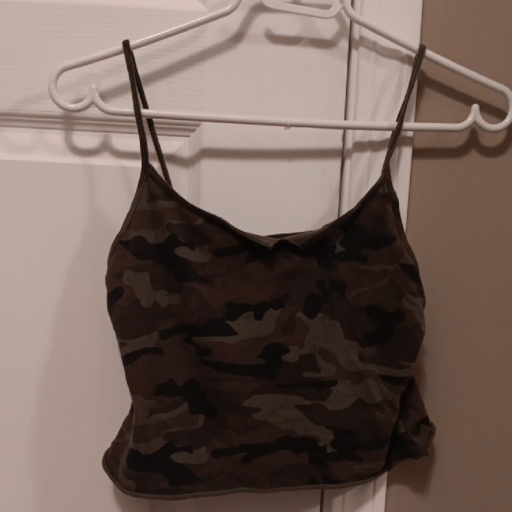 Camo Print Women's Top